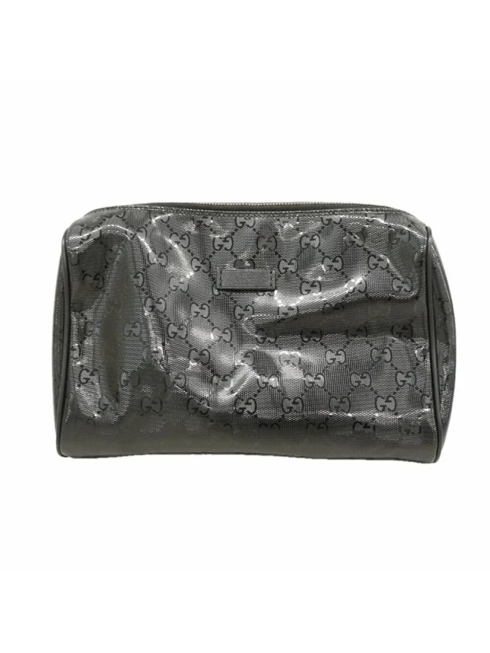 Gucci Pouch GG Supreme Black Silver